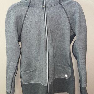 90 Degree by Reflex gray stripe sweatshirt